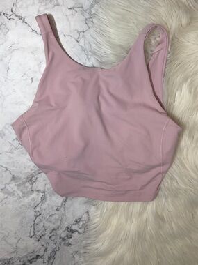 LULULEMON Align High neck line Light Pink Tank Size 12